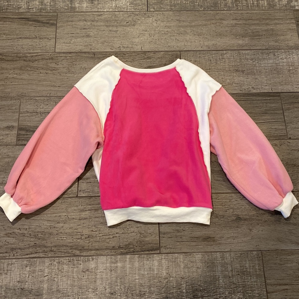 Women’s crewneck pink and white- L - Picture 3 of 3